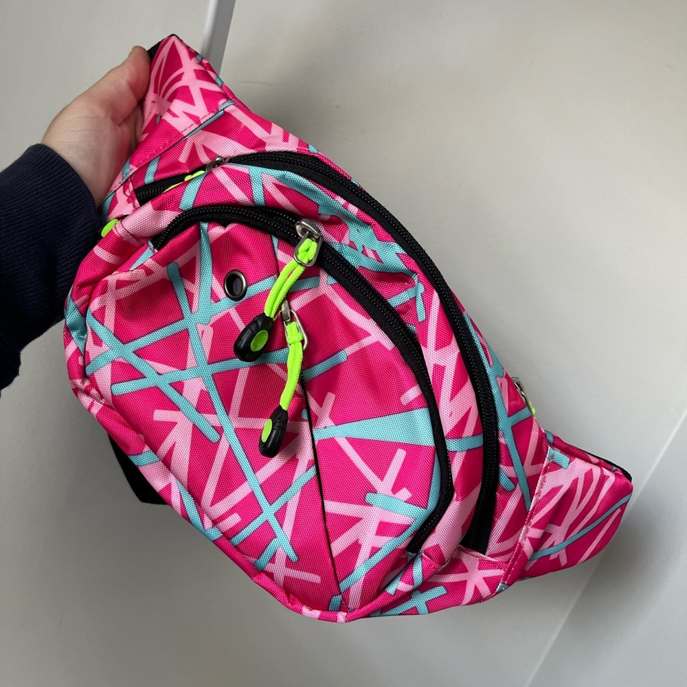 Pink and Blue Fanny Pack